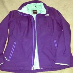 Purple northface jacket size L